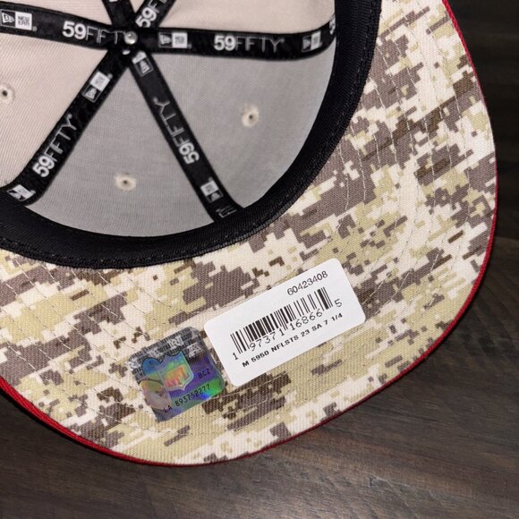 2023 NFL Salute to Service San Francisco 49ers Fitted Hat New Era 59FIFTY 7 1/4 - Picture 4 of 6